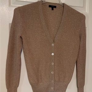 J Crew Metallic Cardigan
